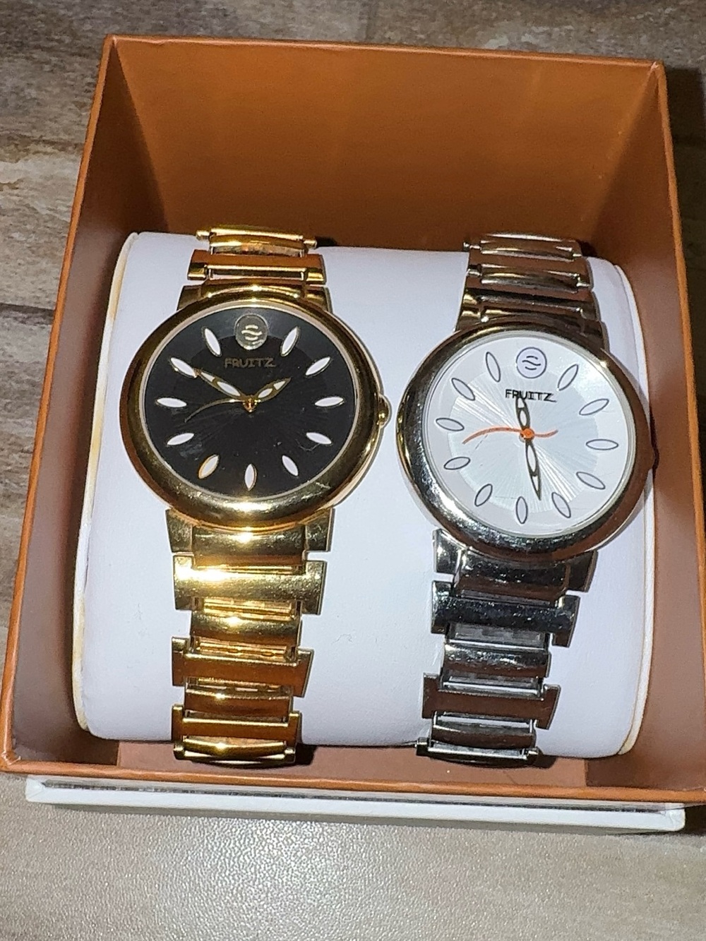 Philip Stein Gold and Silver Tone Dual Unisex Watch Set